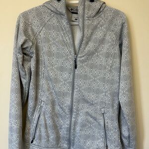 Columbia Light Gray Geometric Hoodie
